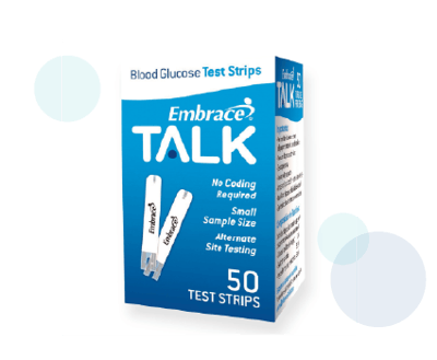 Embrace TALK Blood Glucose Test Strips