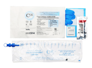 Cure catheter closed system